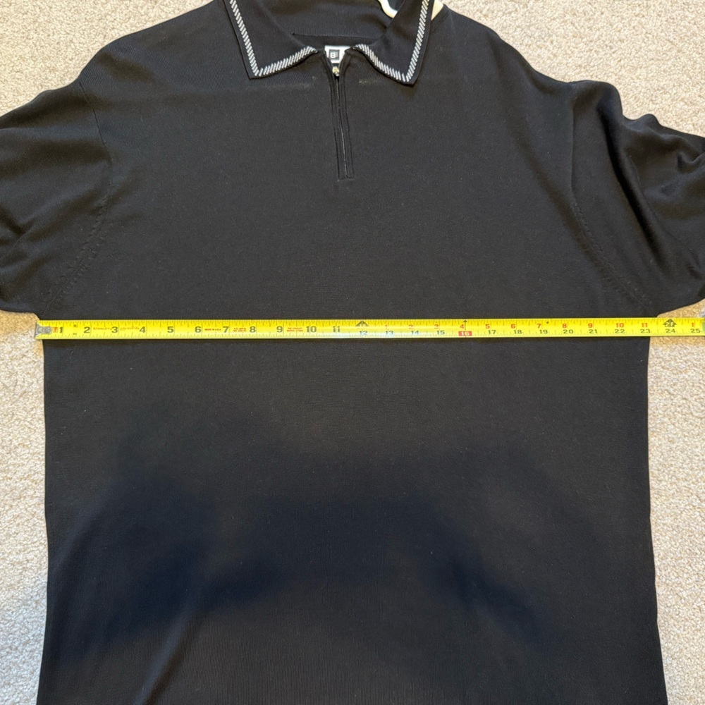 Bachrach Black‎ and Tan Zip Up Sweater - Picture 4 of 4